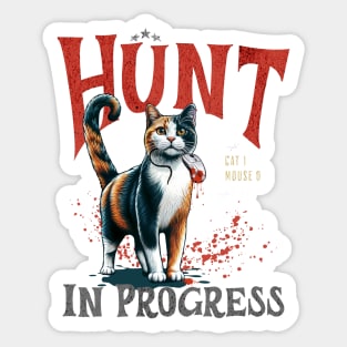 Calico Cat lovers, Purfect hunter in the Digital Edition, Humor, Cats, Technology, cats lovers design Sticker